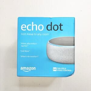 Amazon Echo Dot (3rd Gen) Gray Smart Speaker Alexa Bluetooth Wi-Fi Voice Control